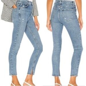 AGOLDE Nico High Rise Slim‎ Distressed Destructed Jeans Headline Women's 26